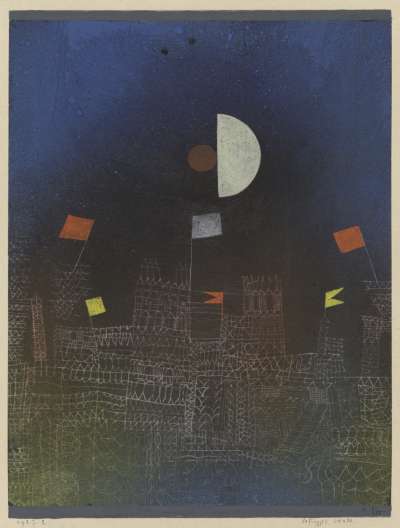 Paul Klee, Beflaggte Stadt, 1927