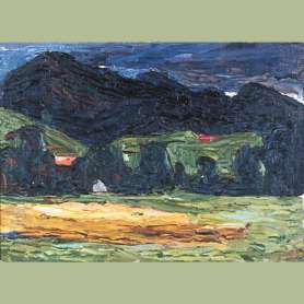 Wassily Kandinsky, Kochel – Vista de las montañas, 1902