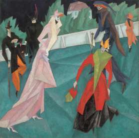 Lyonel Feininger, Paseo (caminantes), 1912
