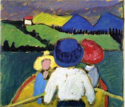 Gabriele Münter, viaje en barco, 1910
