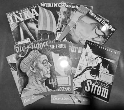 Hoja de lectura de Lux, publicada entre 1946 y 1964 por Sebastian Lux-Verlag, Murnau